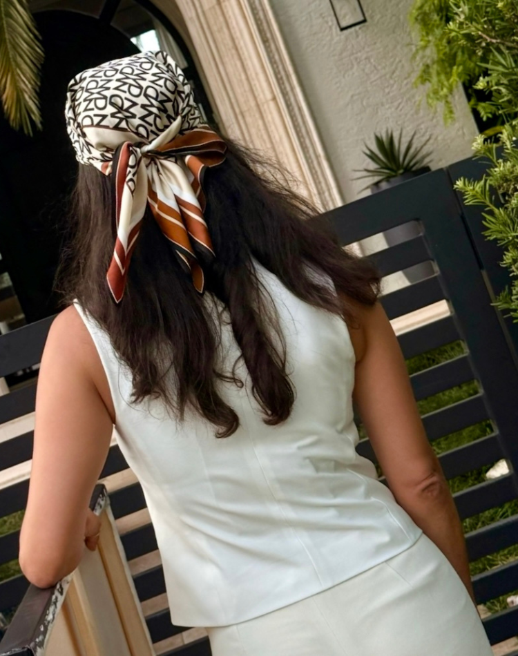 Head Scarf by Not Very Demure based in Montreal and Miami