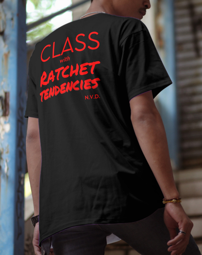 T-shirts Class with Ratchet Tendencies rouge