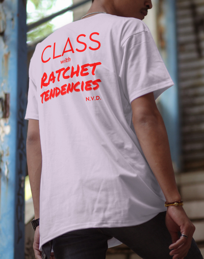 T-shirts Class with Ratchet Tendencies rouge